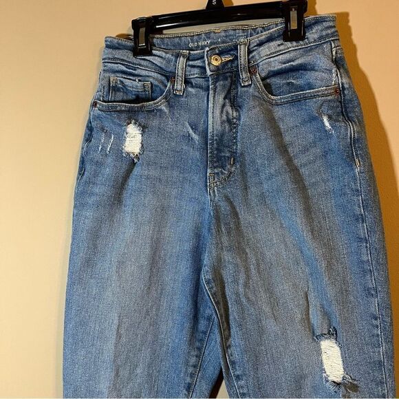 ✨ Old Navy Women’s High Rise O.G. Straight Jeans 4 Tall - Picture 2 of 10